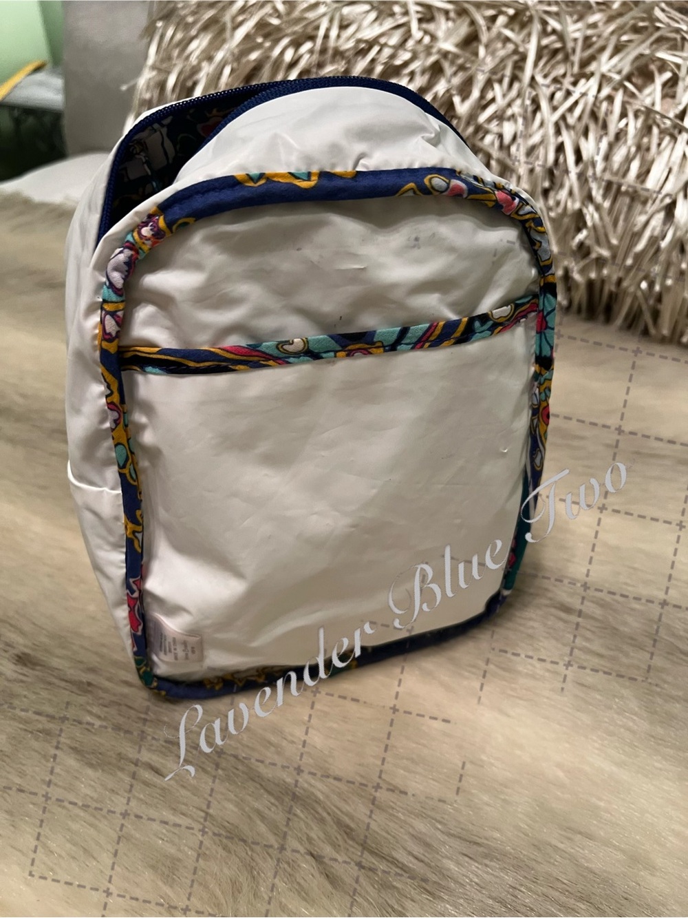 VERA BRADLEY Romantic Paisley 2018 Insulated Lunch Bunch Bag Pink Floral Purple - Picture 10 of 15